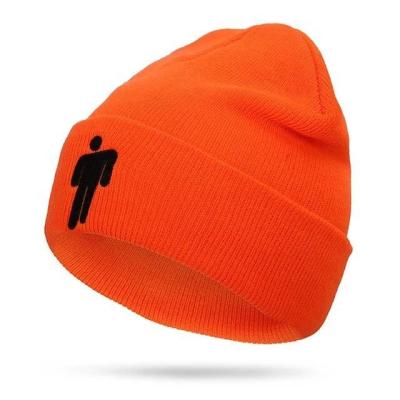 China COMMON Unisex Custom Knitted Beanie Hat Warm Knitted Winter Cuff Beanie Hat Men Acrylic Neon Neon Hat for sale