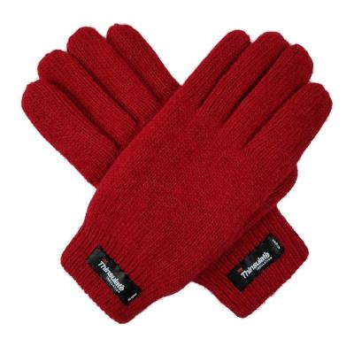 China High Quality Women's Simple Men's Acrylic 3M Thinsulate Winter Gloves 40 Grams for sale