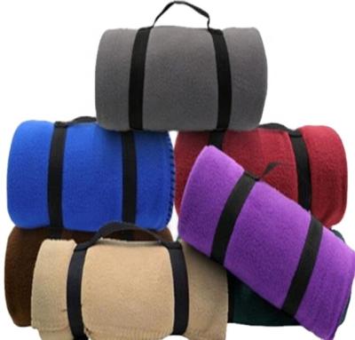 China Solid Color OEKO-TEX Portable Soft Anti-pilling Fleece Blanket PORTABLE Custom Cloth Office For Picnic for sale