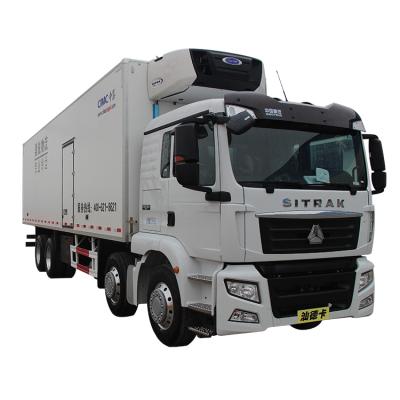 China new design 8X4 Refrigerator Freezing Van Cargo Truck JYJ5310XLC for sale