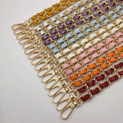 China 110cm Long Leather High Quality Leather Chain Belt For Bags Accessory Ornament for sale