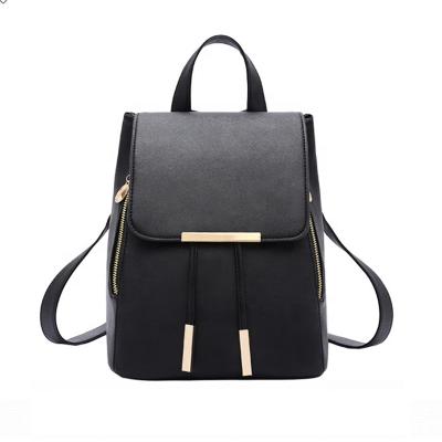 China Anti Theft Rope Buckle New Fashion Hot Sale Anti Theft Women Backpack PU Leather Top Bags H for sale