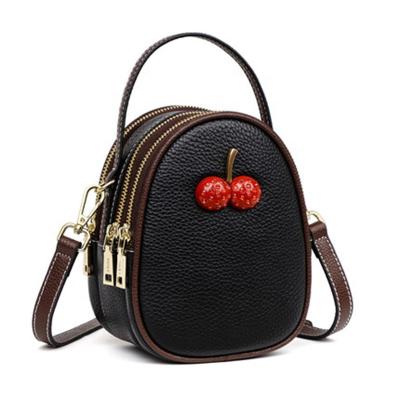 China Shoulder Sling Bag Fashion GENUINE LEATHER GENUINE LEATHER Cross - Messenger Bag With Body Zipper H for sale