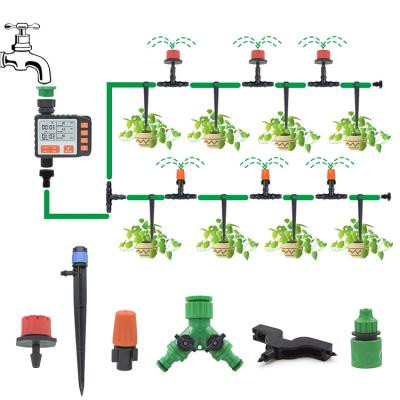 China 4/7 Micro Automatic Garden Sprinkler Controller Vacuum Irrigation Tube 8/11inch Drip Timer Waterproof Watering Irrigation System for sale