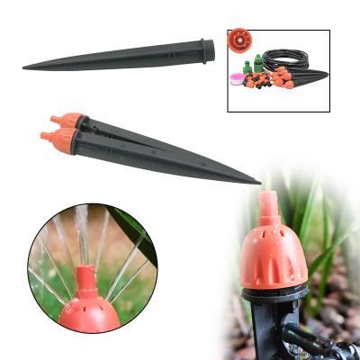 China Automatic Irrigation Ningbo Garden Plastic 360 Degree Adjustable Mist Nozzle Drip Irrigation Sprinkler Stake for sale