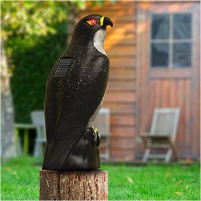 China Viable Solar Fake Eagle Decoy To Scare Motion Activated Scarecrow Deterrent Tall Birds Away With Blinking Eyes And Scare for sale