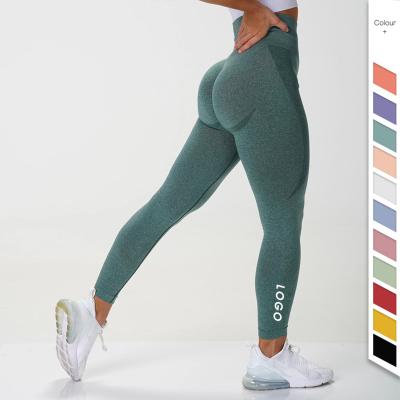 China Haoyue Breathable Multicolor Custom Size Seamless Sexy Fitness High Lift Up Gaiters Women Exercise Gaiters Women for sale