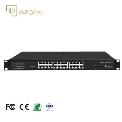 China Professional POE Manufacturer Supply Switch Capacity 52gbps 24+2 Ports Controlled Ethernet Switch for sale