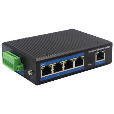 China POE Port 5 Gigabit PoE Ethernet Industrial Switch 10/100/1000Mbps RJ45 PoE Unmanaged Industrial Switch for sale