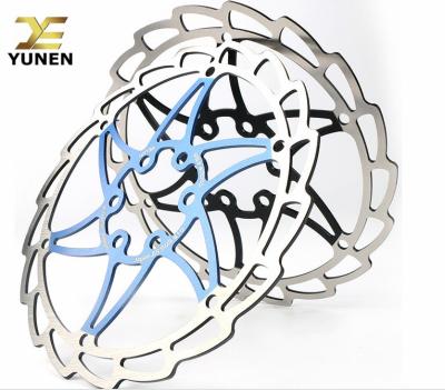 China MTB Mountain Bike Lightweight Bicycle Disc Pad Rotor 140/160/180/203mm Brake Cooling Floating Disc for sale