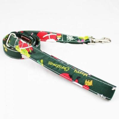 China Christmas Style Dog Collars And Leashes Soft Comfortable With Exquisite Fastener for sale