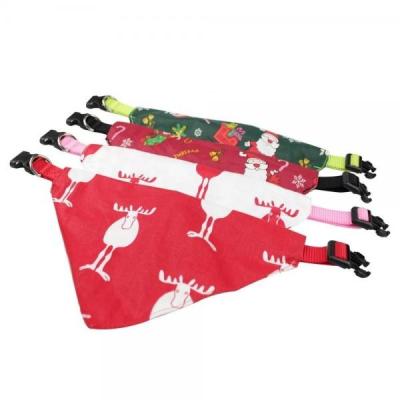 China Weight 80g Dog Bandana Collar , Christmas Dog Collar Unique Adorable Design for sale