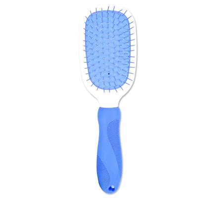 China Forma modificada para requisitos particulares de moda lateral doble del cepillo de pelo del animal doméstico azul/color del rosa en venta