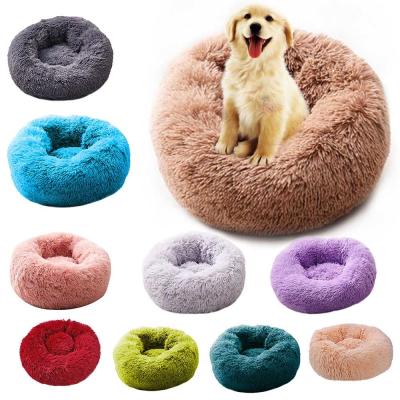 China Super Zachte Donuts-Bedden/het Kalmeren Pluizige Comfortabel van het Hondbed voor Groot Hond/Kattenhuis Te koop