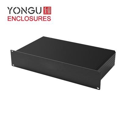 China YONGU C09B 2U Electronic Equipment Rack Mount Chassis Server Enclosure Housing Building Program Aluminum Case For Instrument for sale