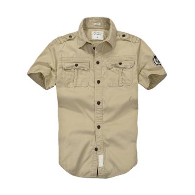 China Summer Men's Breathable Anti-pilling Shirts Short Sleeve Shirt Camouflage Cargo Military Hunting Shirts for sale