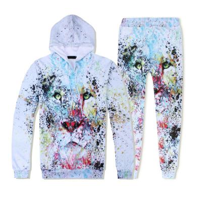 China Breathable High Quality Custom 3D Sublimation Print Hoodies Slim Fit Women Joggers Suits Set for sale