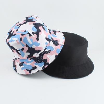 China Multi Image Color Custom Pink Women Bucket Hat Fishing Bucket Hat For Girl for sale