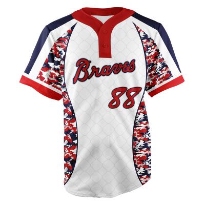 China 100% Breathable Polyester Breathable Mens Camouflage Custom Made Baseball Tank Top Sublimation for sale