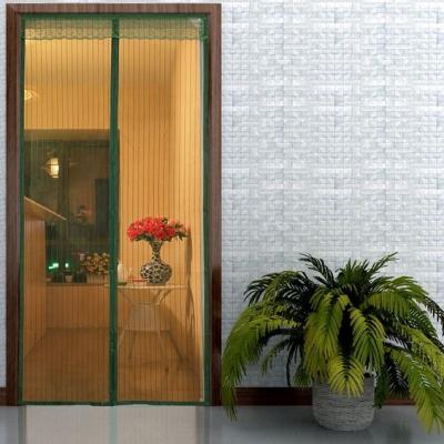 China FREE SAMPLE 260*200cm Jacquard Magnetic Mesh Door With Heavy Duty Mesh Curtain Frame for sale