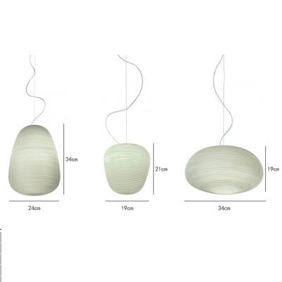 China Post modern blown glass pendant light for living room chandeliers for sale