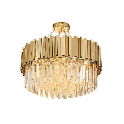 China Contemporary Luxury Crystal Living Room Home Lighting Pendant Light Chandelier for sale