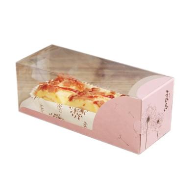 China Recyclable Clear Small Size Plastic Food Storage Pastry Boxes Take Away Cake Packing Box for sale