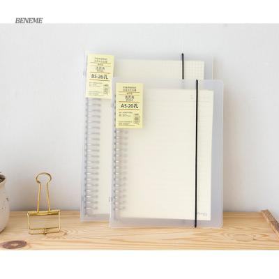 China Custom Printing Hardcover Plastic Cover Reusable Paper Notebooks For Sale for sale