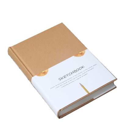 China paper & White Aesthetic Cardboard Pages A5 Cover Paper Sewing Notebook for sale