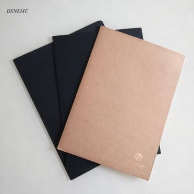 China paper & Custom Black Cardboard Cardboard Pocket Paper Folders with Logo Foiling for sale