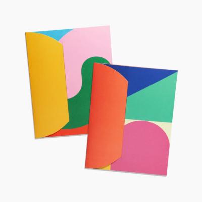 China 2021 Hot Arriving Paper Factory New Color Printed A4 Letter Size Recycled Paper Document File Folders With Closure for sale