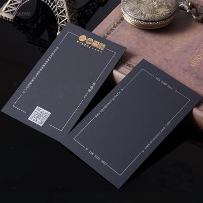 China paper & Good Quality Exquisite Cardboard Screen Printing Gold Ink Round Corner Contact Paper Matt Black Business Cards for sale