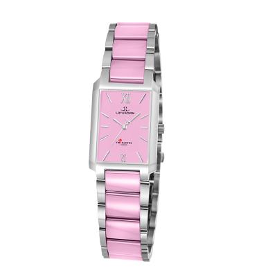 China Day/Date Custom Design Stainless Steel Case Rose Design Fancy Ceramic Luxury Ladies Watches Good Quality for sale