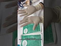 Surgical gloves usage video,High quality latex surgical gloves, multiple sizes