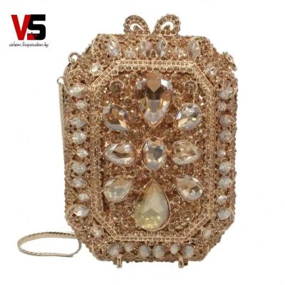 China Grace Luxury Women Clutch Bags Diamond Purse Wedding Party Crystal Rhinestone Evening Clutch Bag for sale