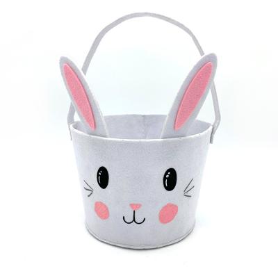 China Wholesale Eco-Friendly Festival Party Crafts Bunny Easter Basket Custom Felt for sale