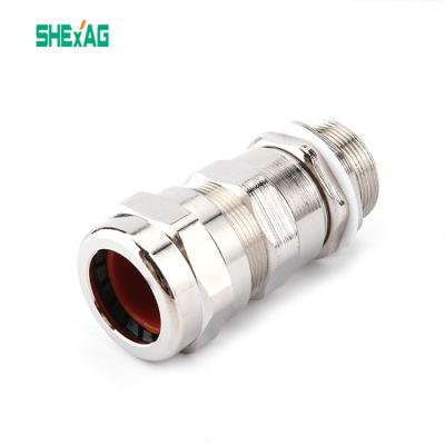 China ATEX Double Compression Brass Cable Glands Good Quality Explosion Proof Cable Glands for sale