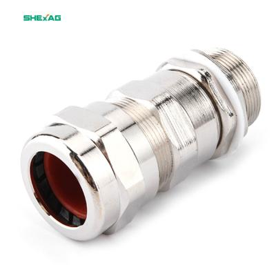 China Free sample atex ip68 brass cable gland brass nickel for sale