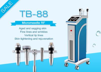 China Skin Tightening Fractional RF Microneedle Machine / 2MHZ Micro - Electrode Tip Winkle Removal Equipment for sale