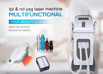 China 2 in 1 IPLnd-yag Laser-Tätowierungsabbauhautverjüngung shr elight IPL-Haarabbauhaut, die Maschine festzieht zu verkaufen