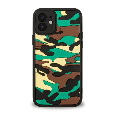 China 2021 New Anti-drop Camouflage Pattern Shine-Resistance Phone Cases For iPhone 8 / iPhone 11 / iPhone 12 for sale