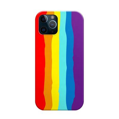 China Anti-fall products hot rainbow mobile cell phone case for iphone x/iphone 11/iphone 12 for sale