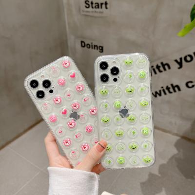 China Shockproof Cute Cartoon Cell Phone Silicone Decompression Cover Device For Iphone 12 pro 11 for sale