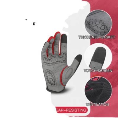 China Comfortable Touch Screen Gloves Anti Slip Bike Shockproof Cycling Gloves for sale