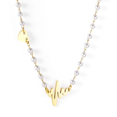 China CLASSIC Lightning Bead Fashion Stainless Steel Pendant Necklace for sale