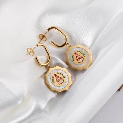 China 2021New Fashion CLASSIC Custom Holiday Jewelry Christmas Dangle Earrings Gift for sale