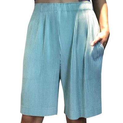 China 2021 new Anti-wrinkle leg summer women's pleated pants the pants are solid color slim casual wear for sale