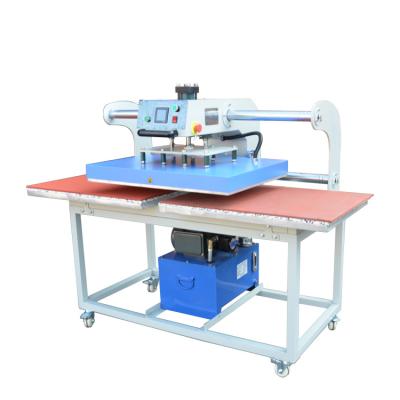 China Fabric Printing Large Oil Pressure Heater Multifunction Heat Press Machine Wide Heater Top/Bottom Double Heater Tray For Fabric Hot Foil for sale