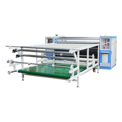 China Fabric Sheet Gaoshang Oil Cylinder Duplex Roll Top Feeding Automatic Digital Garment Sheet Sublimation Heat Transfer Printing Machine for sale