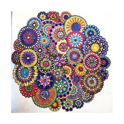 China Modern Wholesale Special Shaped Diamond Paintings Abstract Flower Clusters Piece Point Drill Rhinestones Embroidery Decor Gifts for sale